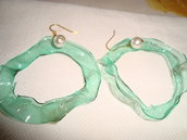 orecchini anello verde