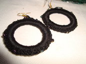 orecchini cerchio neri