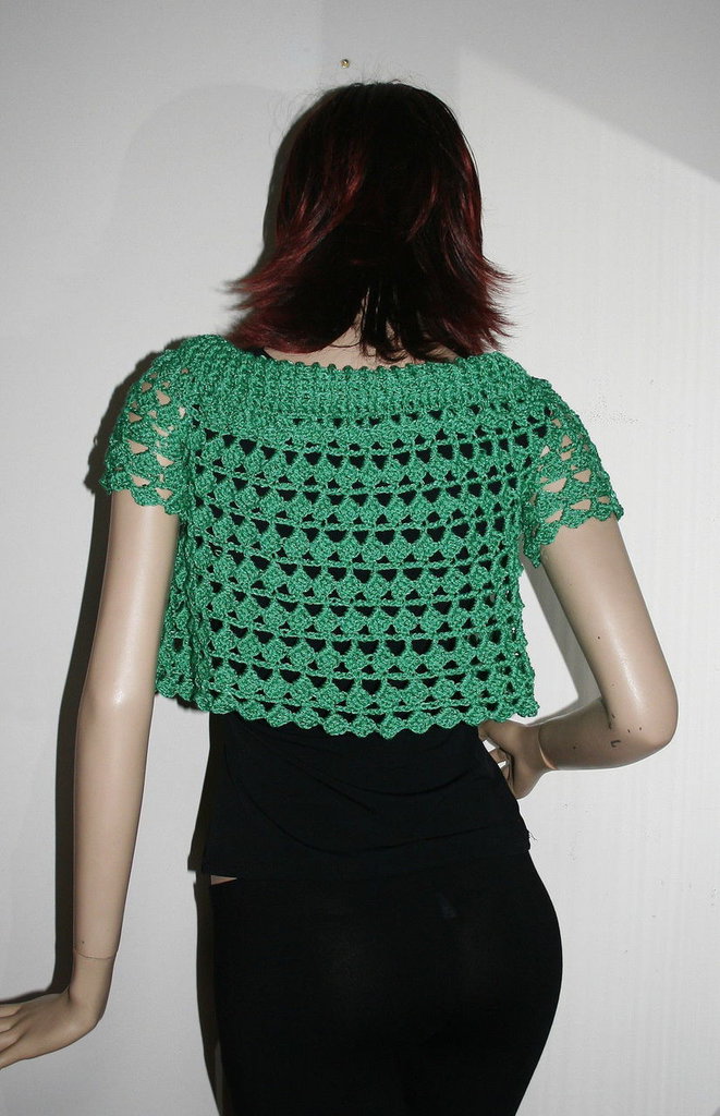 Cardigan Donna Cotone,Bolero Da Donna In Maglia Ondulata - Foto 5