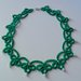 Meravigliosa collana verde smeraldo