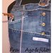 GREMBIULE JEANS " Fra Patch&Work .. e il Sartoriale " - -mod jeans- -