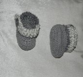 Scarponcini scarpette bebè realzzate ad uncinetto