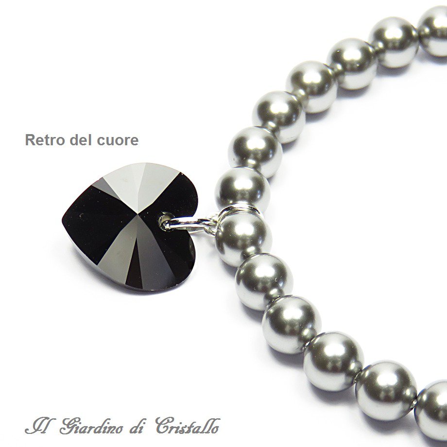 Coroncina con perle di cristallo - Nadia Manzato