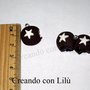 CIONDOLO IN FIMO MOONCAKE CON GLASSA AL CIOCCOLATO