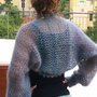 Coprispalle in mohair punto traforo