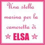 Una stella marina in stoffa imbottita fucsia per decorare la cameretta di Elsa!