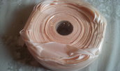 Fettuccia in consistente  nylon perla rosato