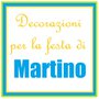 Decorazioni azzurre, verdi e arancioni per la festa di Martino!