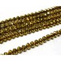 12 pz cristallo cinese cipollotti oro  metallizzato da 10 mm circa