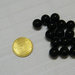 10 perle nere in pastica 12 mm