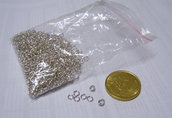 100 anellini silver 4 mm