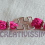 Inserzione privata per x M&M Annaecce - Braccialetto Triccottin puzzle fucsia