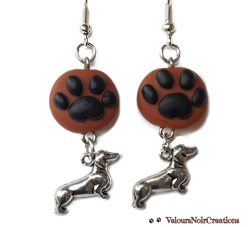 Orecchini Bassotto In Argento 925 Con Zirconia – Gioielli Originali A Forma Di Cagnolino