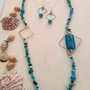 PARURE "SFUMATURE DI MARE" SET COLLANA E ORECCHINI