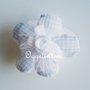 Fiore porta confetti in stoffa fantasia: una soluzione shabby chic per le vostre bomboniere