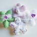 20 Fiori portaconfetti in cotone a quadretti,pois e fiori glicine, celesti e verdi: una soluzione shabby chic per i vostri confetti!
