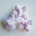 20 Fiori porta confetti in stoffa a pois, quadretti e fiori glicine: una soluzione shabby chic per le vostre bomboniere!