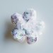 50 Fiori porta confetti in stoffa a pois, quadretti e fiori glicine: una soluzione shabby chic per le vostre bomboniere!
