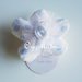 100 Fiori porta confetti in stoffa a pois, quadretti e fiori celesti: una soluzione shabby chic per le vostre bomboniere!