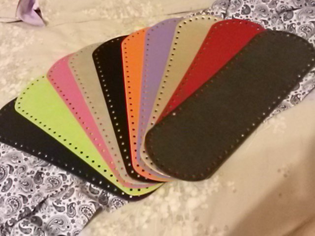 Offerta Lotto 10 Fondi Colori Assortiti - - Materiali - Per Borset - Foto 8