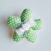 Set 50 Fiori porta confetti in stoffa fantasia a pois, quadretti e fiori verdi: una soluzione shabby chic per le vostre bomboniere