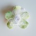 Set 50 Fiori porta confetti in stoffa fantasia a pois, quadretti e fiori verdi: una soluzione shabby chic per le vostre bomboniere