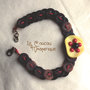 B.10.15 - bracciale boho chic con piccoli bottoni - Linea Flower Power