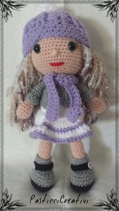 bambola amigurumi versione inverno