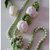 Collana perle e rose color verde mela