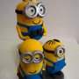 Minion in pasta di zucchero( Kevin, Bob o Stuart )