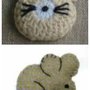 Applicazione Coniglietto Crochet e Topolino Feltro