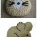 Applicazione Coniglietto Crochet e Topolino Feltro