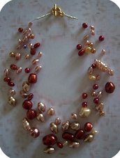 COLLANA CASCATA MARRONE COLLANA CASCATA MARRONE