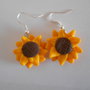 Orecchini girasole in fimo