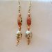 ORECCHINI con lacche cinesi - earrings mystery of the China boule ceramic and glass beads
