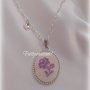 Collana Cameo con Ricamo 04 