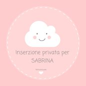 Inserzione privata per Sabrina : nuvole bomboniere