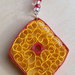 COLLANA  CON PENDENTE REALIZZATO CON TECNICA QUILLING 