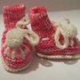 scarpette x neonato di lana