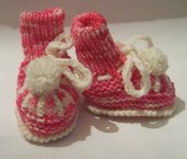 scarpette x neonato di lana