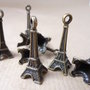 5pz ciondoli TORRE EIFFEL - bronzo cm 3,1