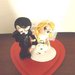 INSERZIONE RISERVATA PER STEFANIA - top cake sposi LOVE IS - fimo matrimonio