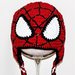 Cappello Spiderman fatto a mano varie taglie.