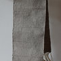  Tessuto di saia “diamante” color grigio, lana biologica e canapa,intrecciato a mano