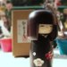 Bambola giapponese - Kokeshi Fiore Felice