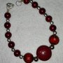 Bracciale in perle Bordeaux