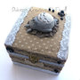 Scatola - Portagioie Totoro con nerini del buio - Shabby style