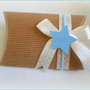 Bomboniera scatolina porta-confetti  stella bambino realizzata a mano