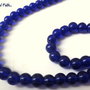 LOTTO 10 perle in vetro color "Blu elettrico" (6 mm)  (cod.11627)
