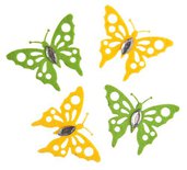 8 miniature di feltro - Farfalla